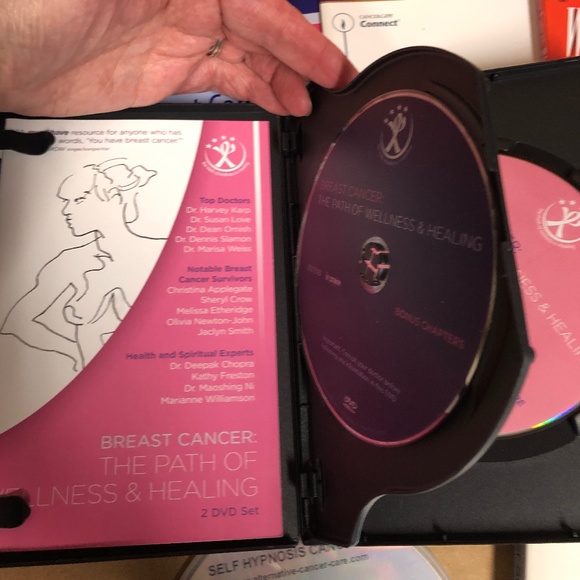 LOT of 11 Breast Cancer Support Bundle, CDs DVDs Bracelets Survival Manual Books - Picture 10 of 15